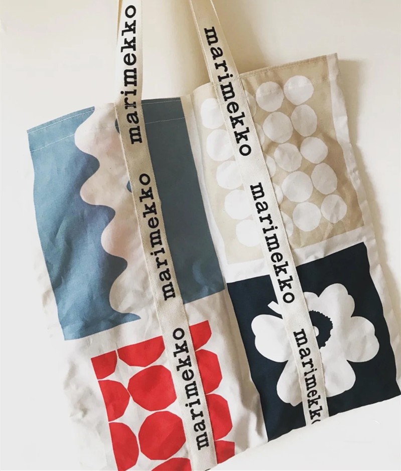 芬蘭設計幾何印花購物袋 