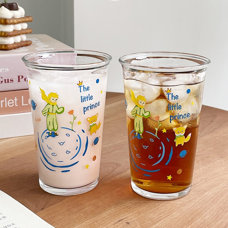 小王子翻口玻璃杯