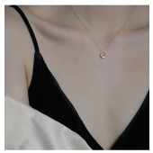 鎖骨鍊-純銀 簡約氣質