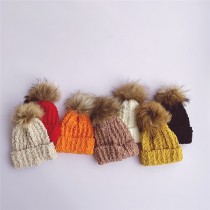 韓系寶寶保暖針織毛帽