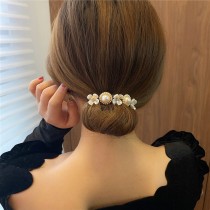 韓國氣質珍珠花瓣髮簪盤髮器 (兩款)
