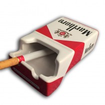 菸盒造型陶瓷菸灰缸
