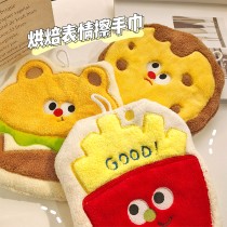 卡通烘焙掛式珊瑚絨擦手巾