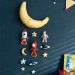 韓系兒童房月亮星星手工軟壁飾